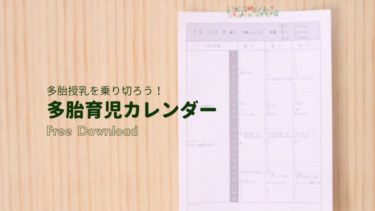 双子用 三つ子用 四つ子用育児日記 無料印刷で使えるテンプレート